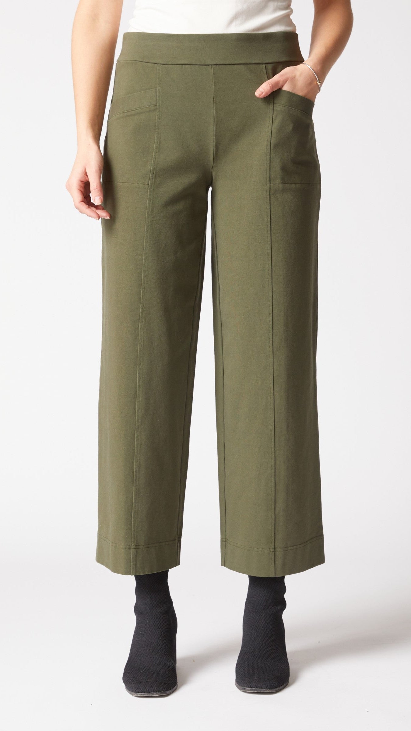 Habitat Stonewash Denim Ankle Pocket Flood Pant - Multiple Colors