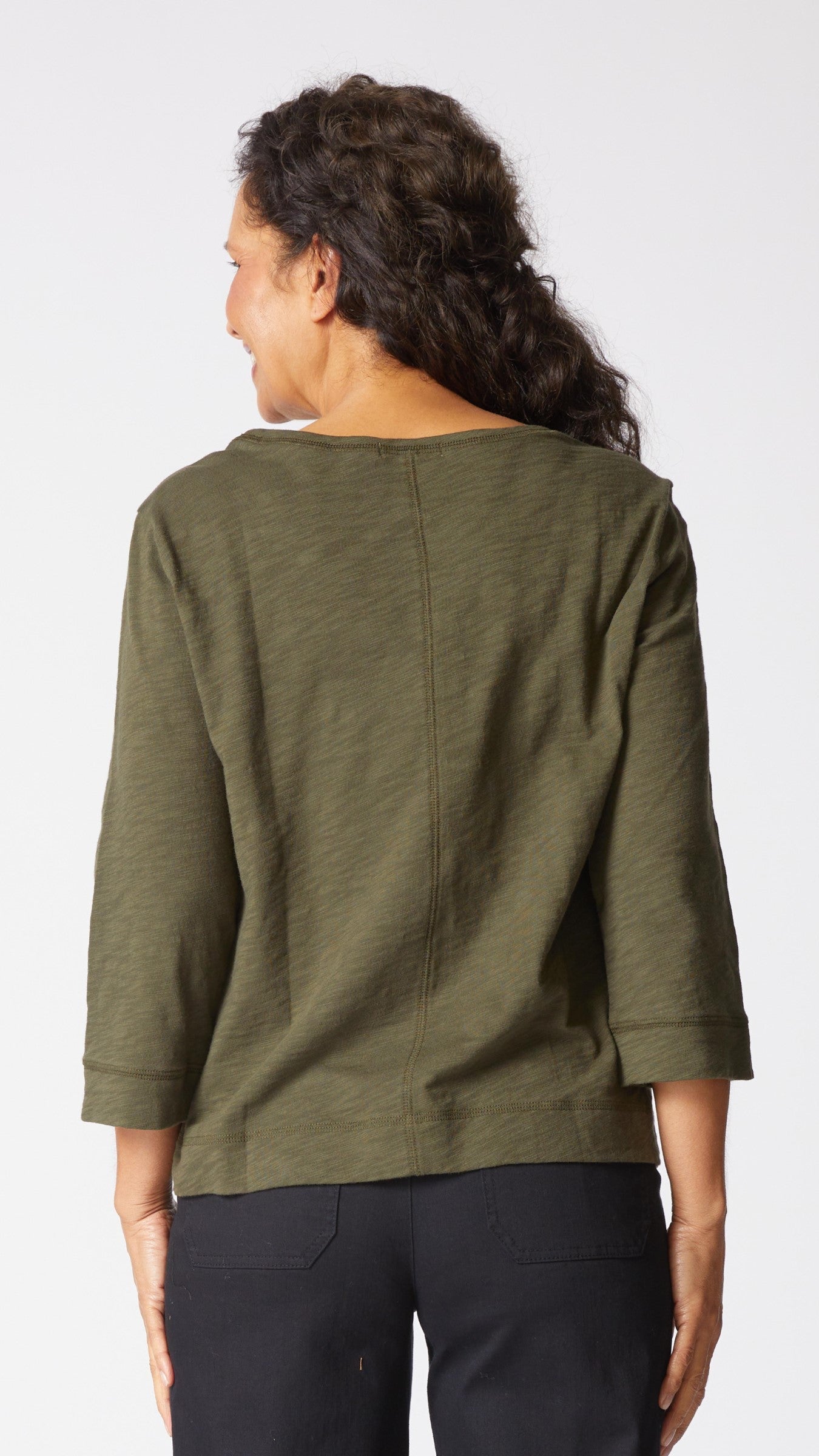 Habitat Cotton Pebble Coverstitch Boatneck - Multiple Colors
