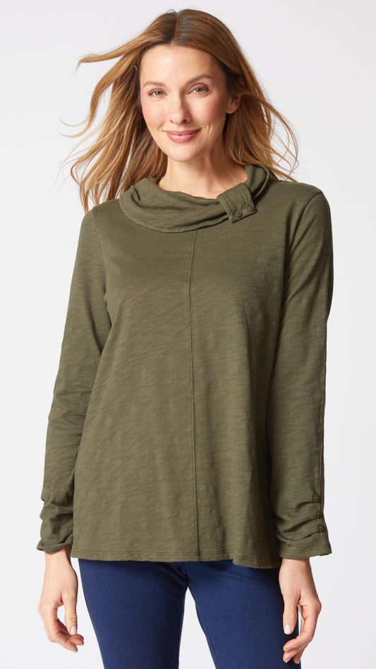 Habitat Cotton Pebble Cowl Pocket Tunic - Multiple Colors