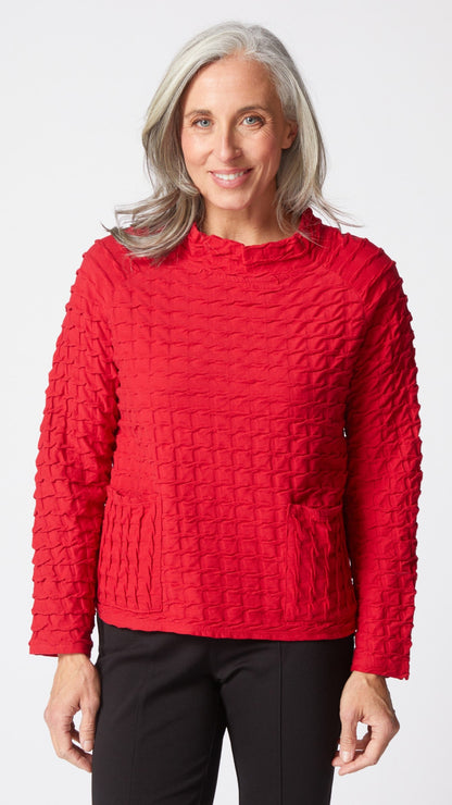 Habitat Textured Tides Raglan Pocket Top - Multiple Colors