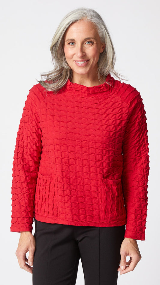 Habitat Textured Tides Raglan Pocket Top - Multiple Colors