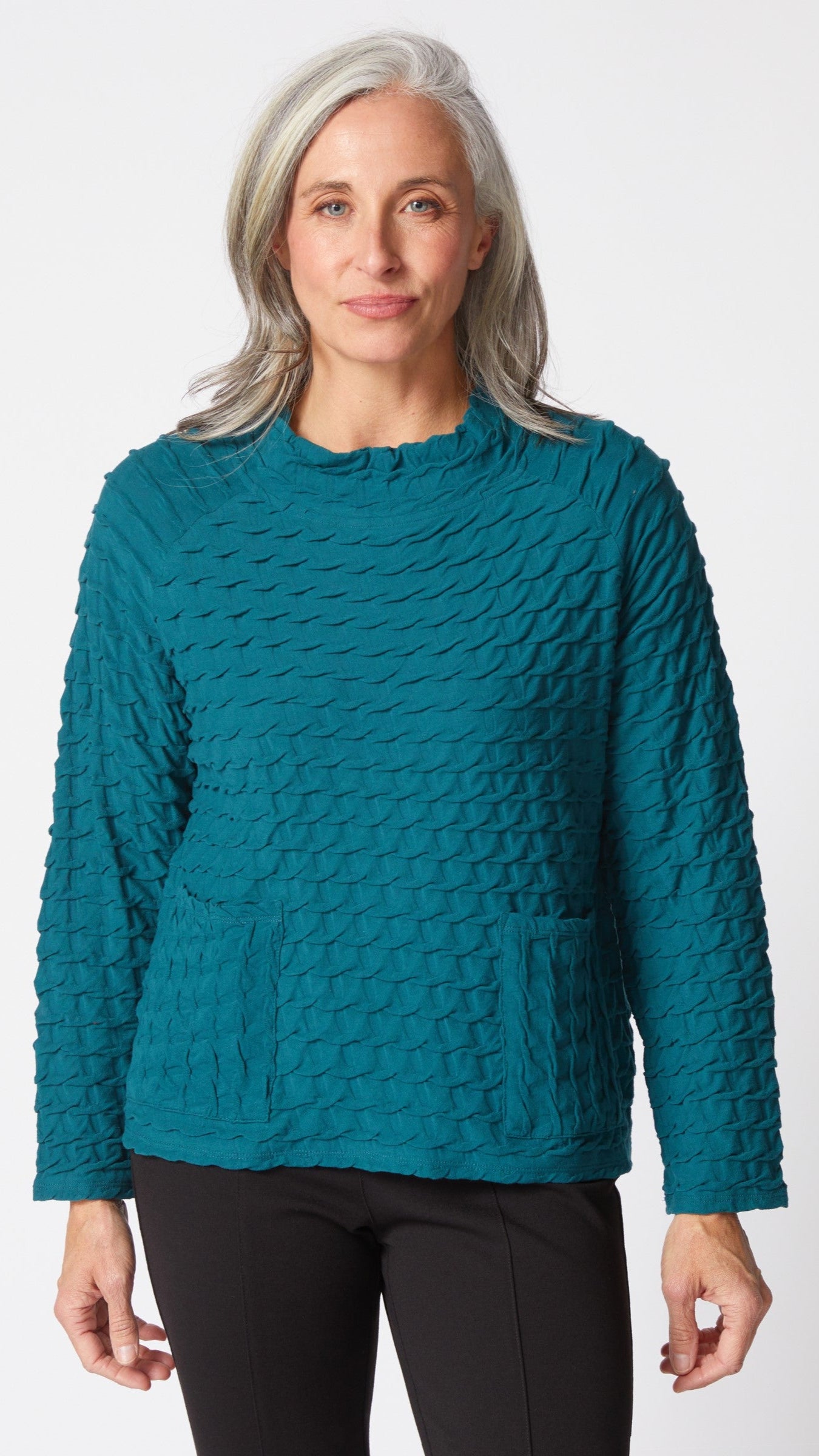 Habitat Textured Tides Raglan Pocket Top - Multiple Colors