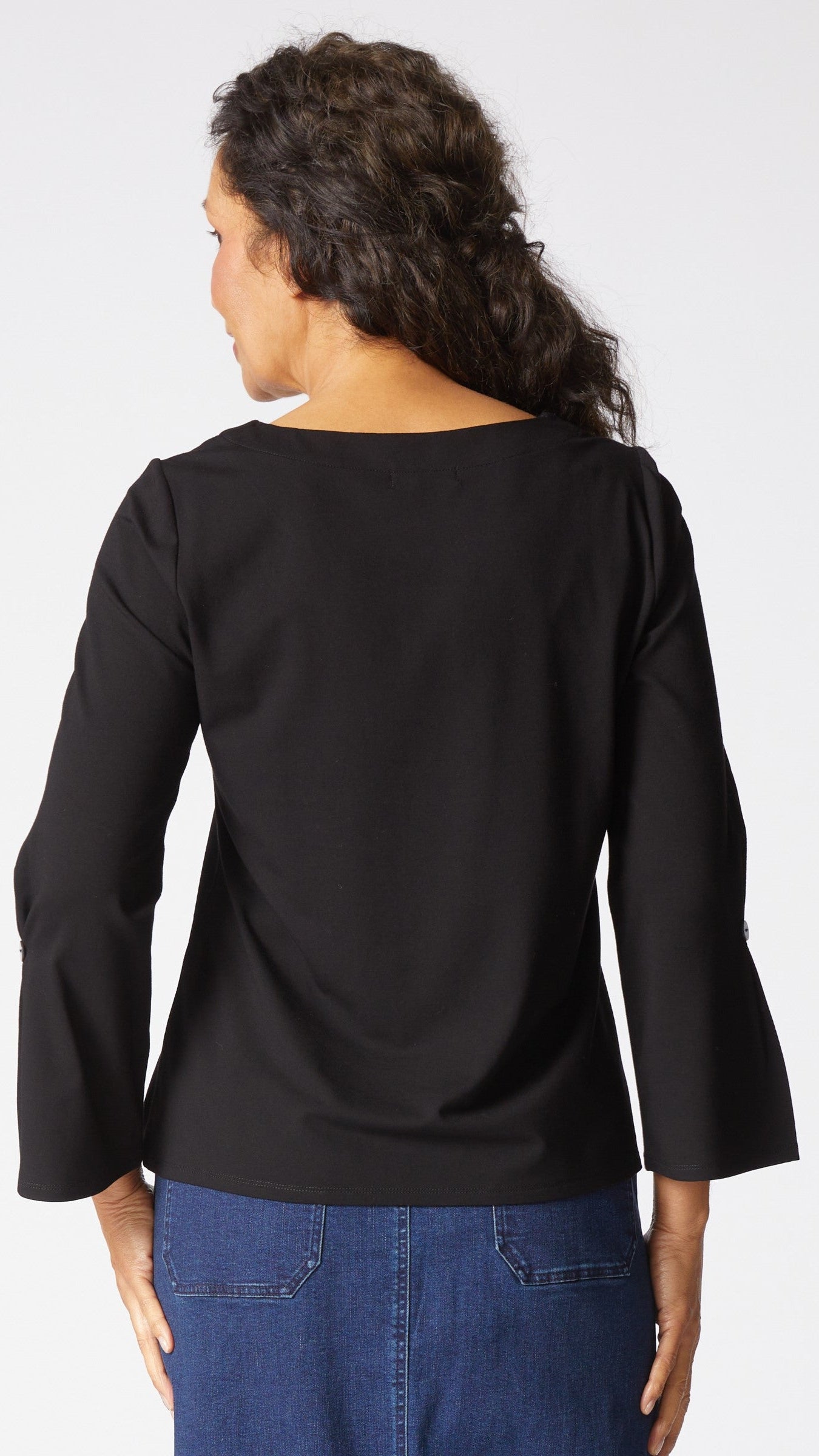Habitat Core Travel Solid Knit Pleated Sleeve Tee