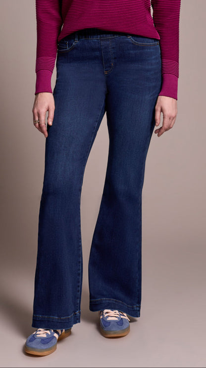 Tribal Audrey Pull On Flare Jean - Multiple Colors