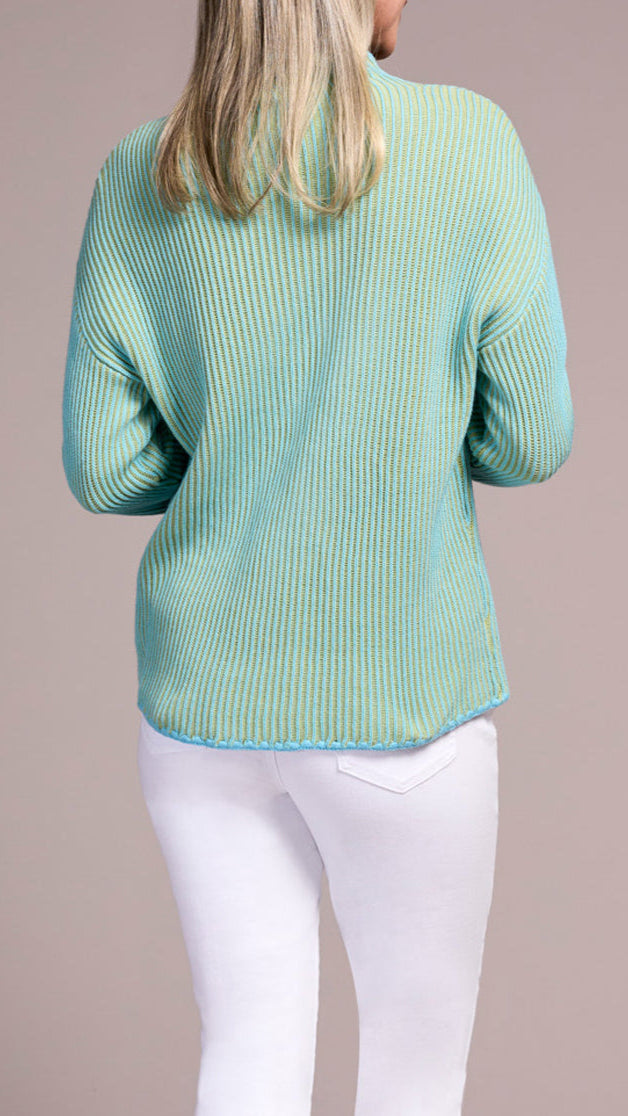 Tribal Funnel Neck Sweater - Multiple Colors