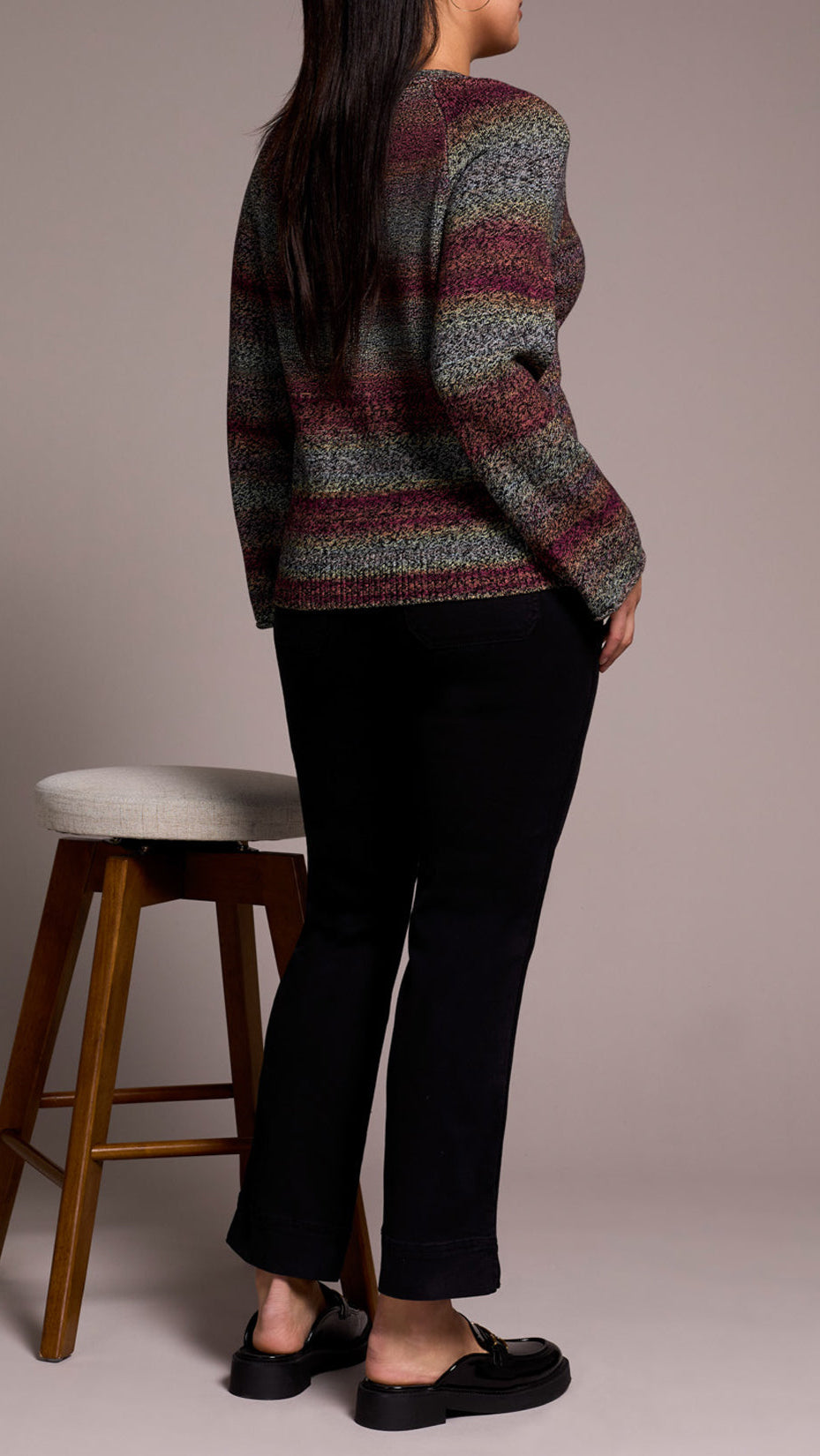 Tribal Long Sleeve V-Neck Sweater