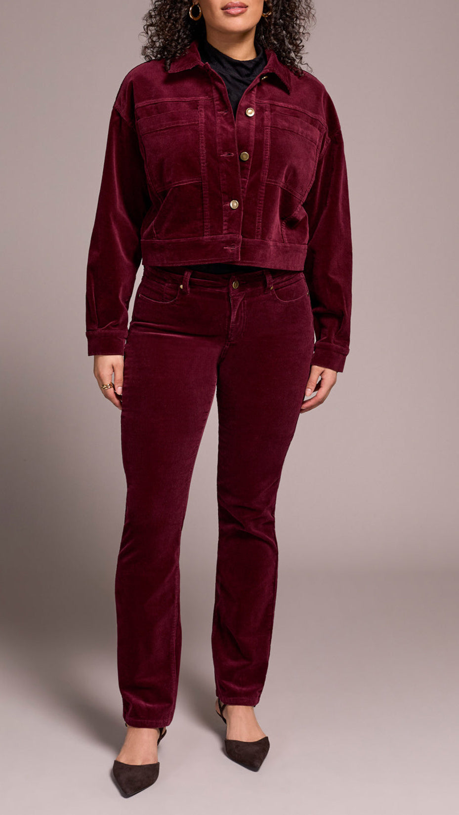 Tribal Cropped Cord Jacket