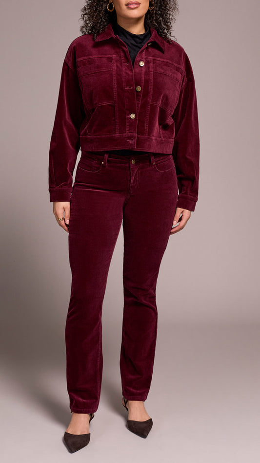 Tribal Cropped Cord Jacket