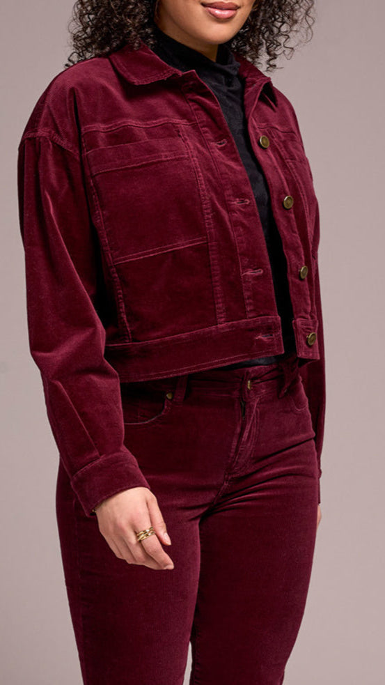 Tribal Cropped Cord Jacket