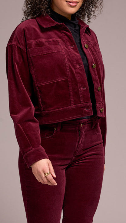 Tribal Cropped Cord Jacket