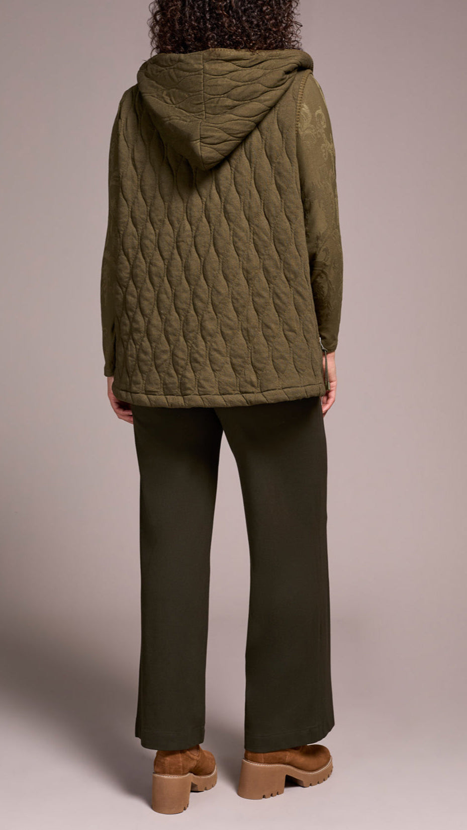 Tribal Hooded Zip-Up Vest