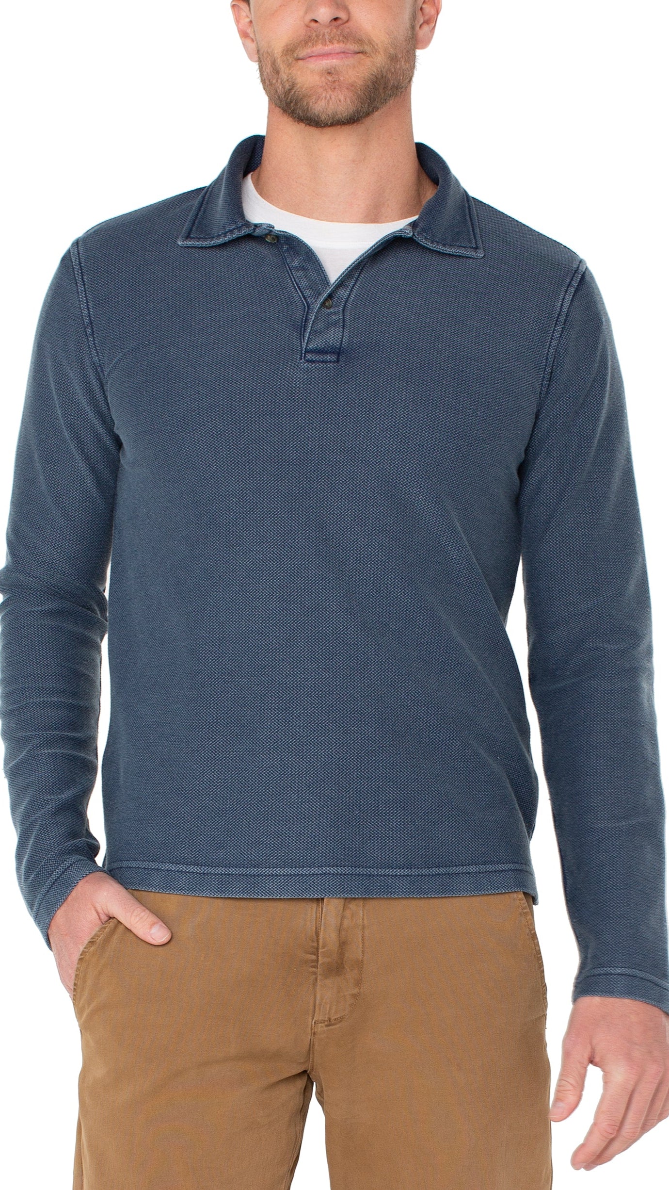 Liverpool Long Sleeve Knit Polo