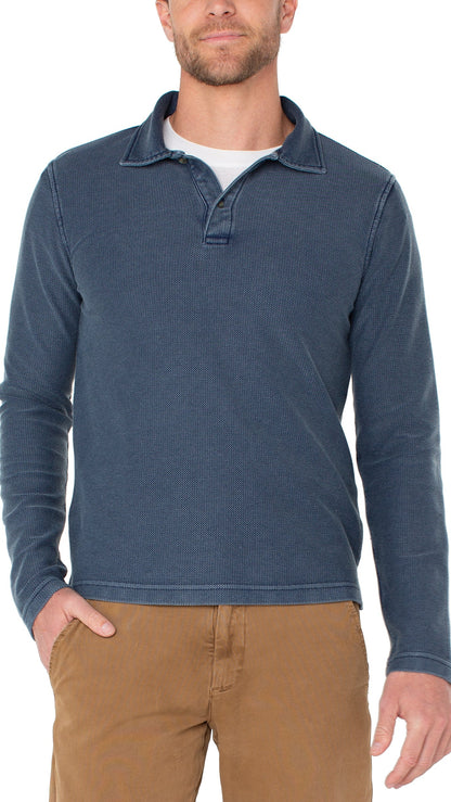 Liverpool Long Sleeve Knit Polo