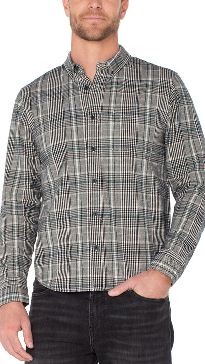 Liverpool Men's Long Sleeve Button Up Shirt