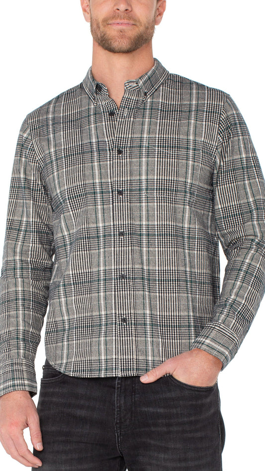 Liverpool Men's Long Sleeve Button Up Shirt