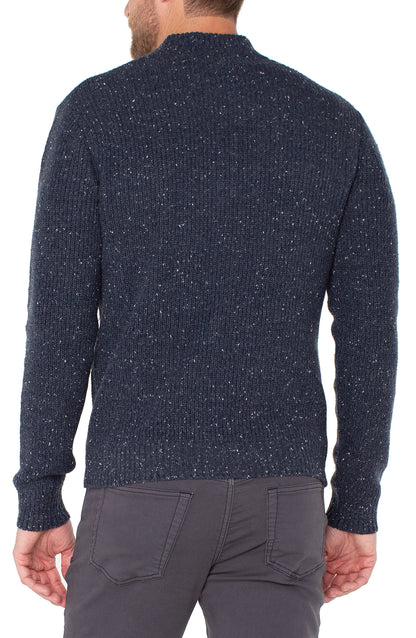 Liverpool Men's Donegal Rib 1/4 Zip Sweater