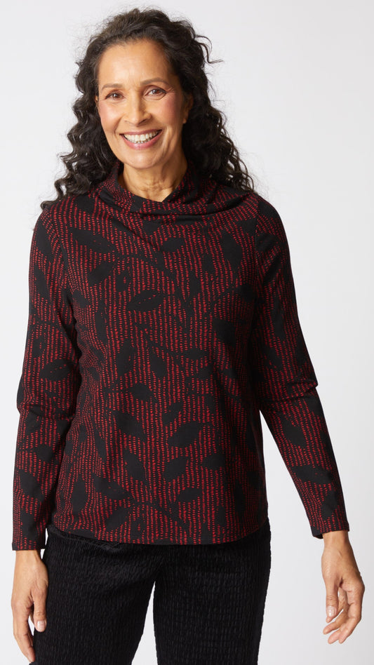 Habitat Core Travel Canopy Wrap Neck Top