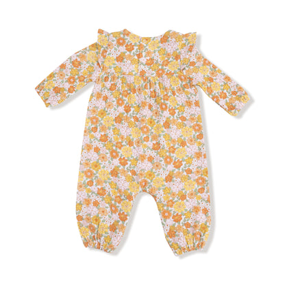 Angel Dear Sweet Amber Ruffle Sleeve Romper