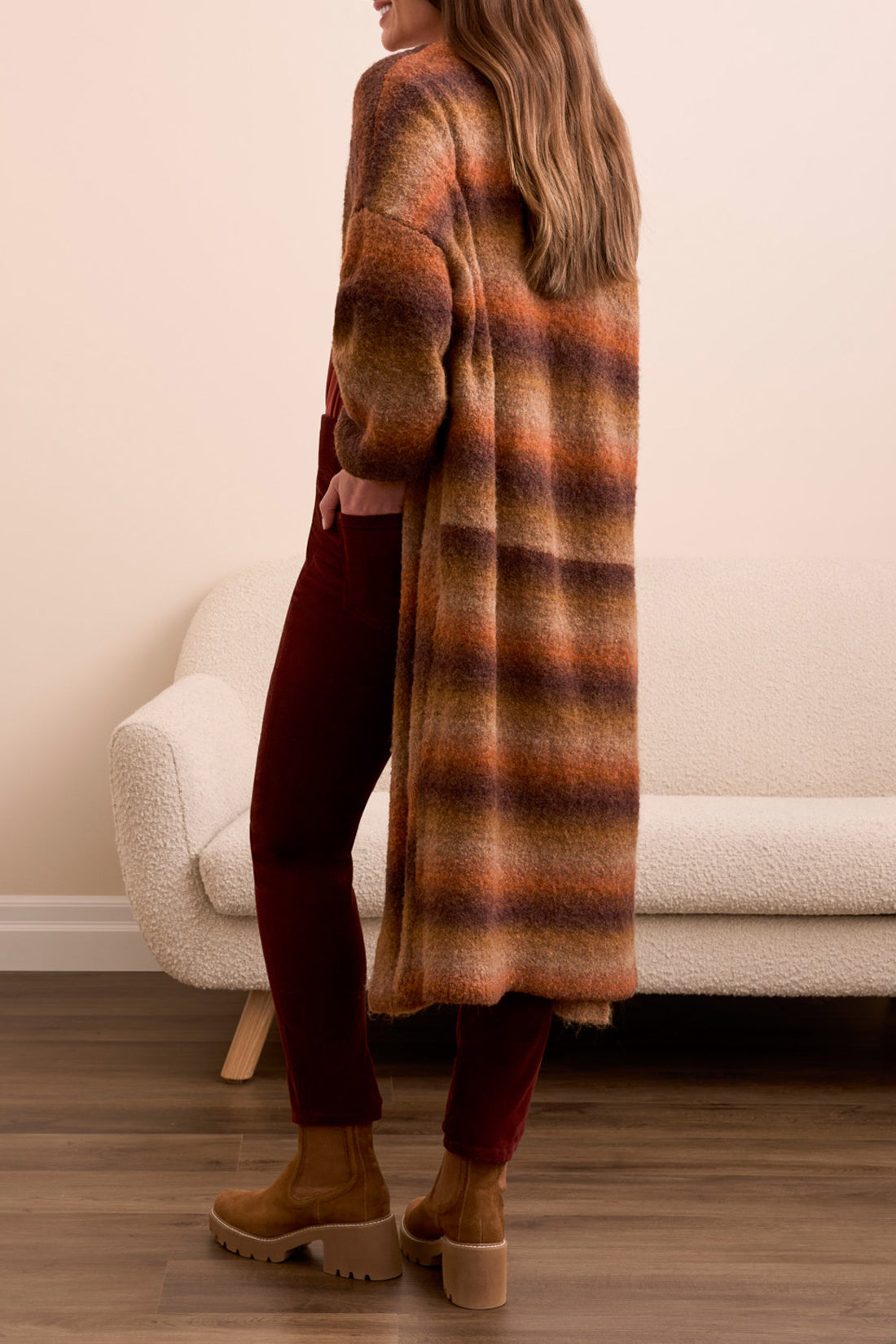 Tribal Long Sweater Cardigan - Multiple Colors