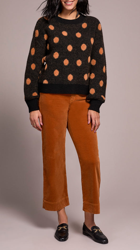 Tribal Dot Crew Neck Sweater