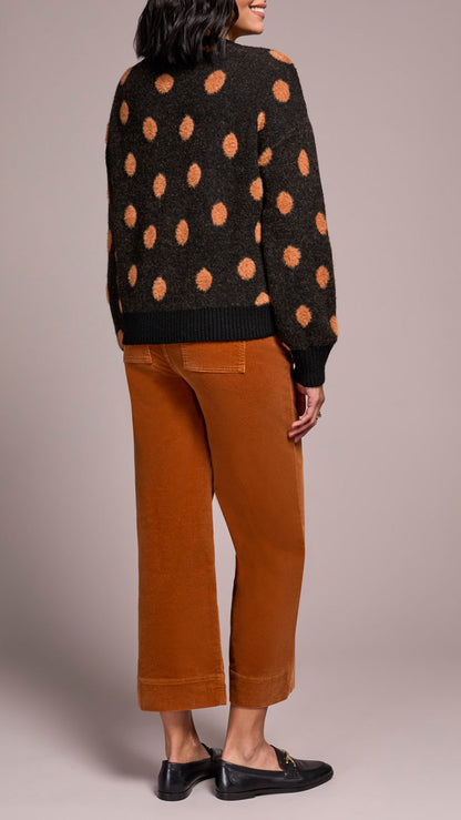 Tribal Dot Crew Neck Sweater