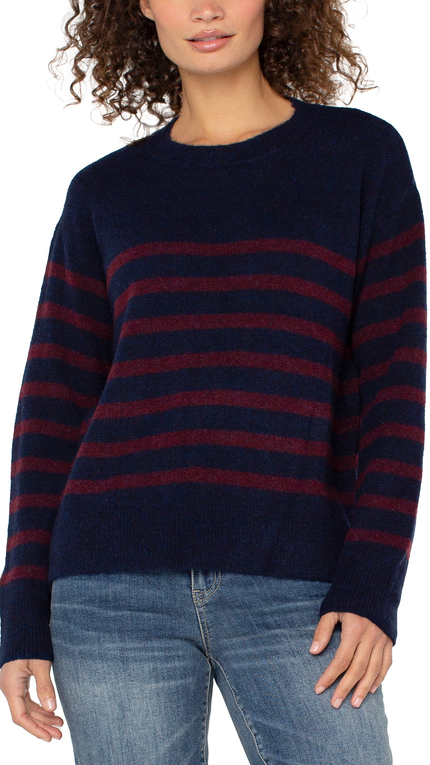 Liverpool Dropped Shoulder Crew Neck Sweater - Multiple Colors