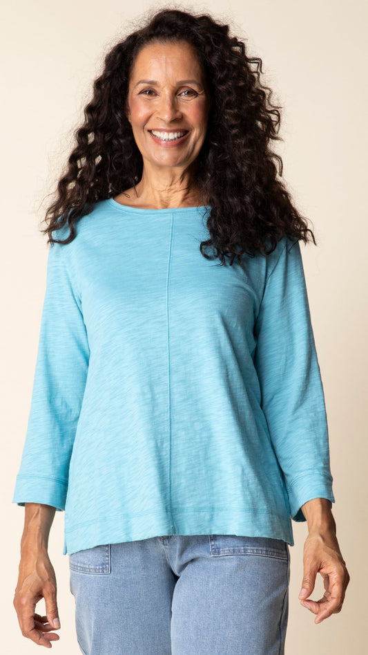 Habitat Tees Habitat Cotton Pebble Coverstitch Boatneck - Multiple Colors 85866206 Habitat Cotton Pebble Coverstitch Boatneck - Multiple Colors