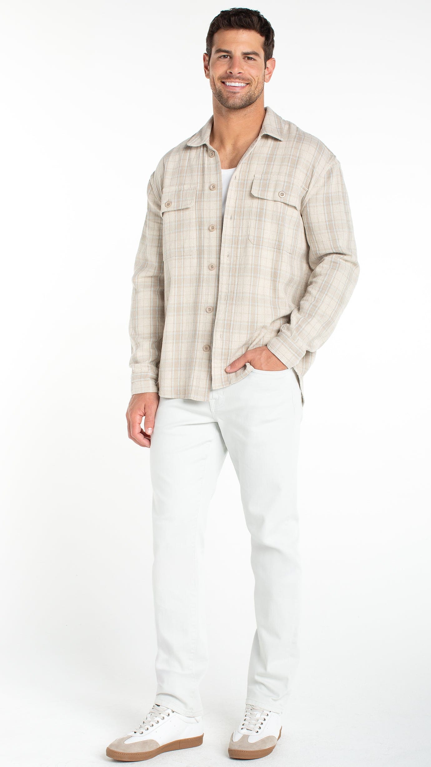 Liverpool Men's Men's Button Downs Liverpool Men's Flap Pocket Overshirt Liverpool Men's Flap Pocket Overshirt