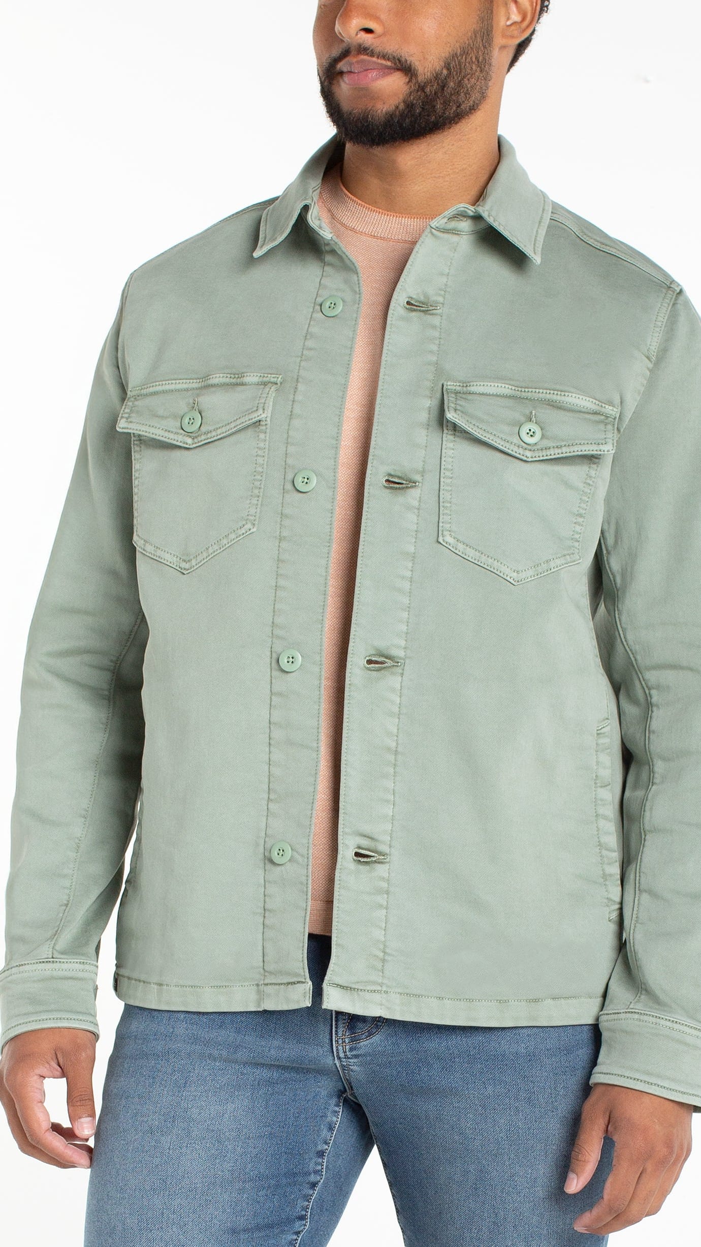 Liverpool Men's Men's Button Downs Liverpool Men's Overshirt Liverpool Men's Overshirt