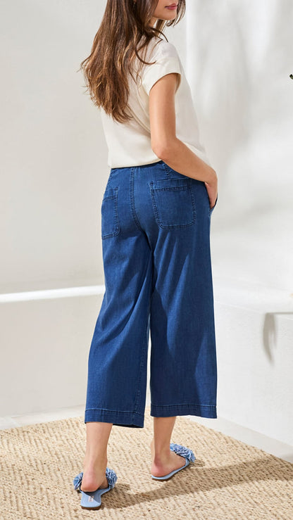 Tribal Pants Tribal Audrey Wide Crop Jogger Tribal Audrey Wide Crop Jogger