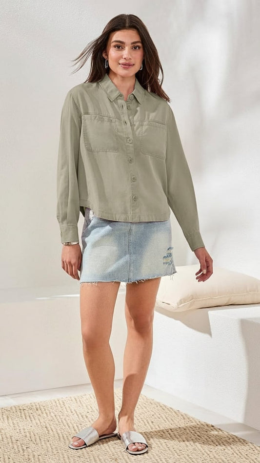 Tribal Tops Tribal Flowy Overshirt Tribal Flowy Overshirt