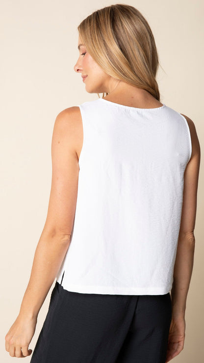 Habitat Tanks Habitat Destination Unknown Center Shirred Tank - Multiple Colors Habitat Destination Unknown Center Shirred Tank - Multiple Colors