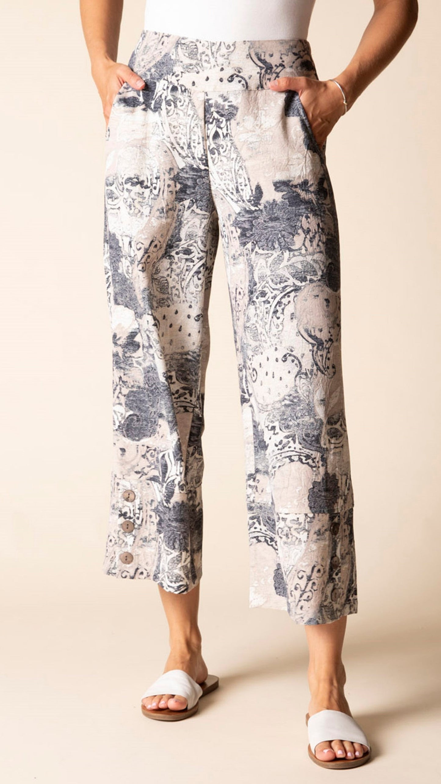 Habitat Button Hem Crop Pant