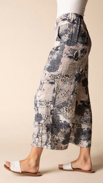 Habitat Button Hem Crop Pant