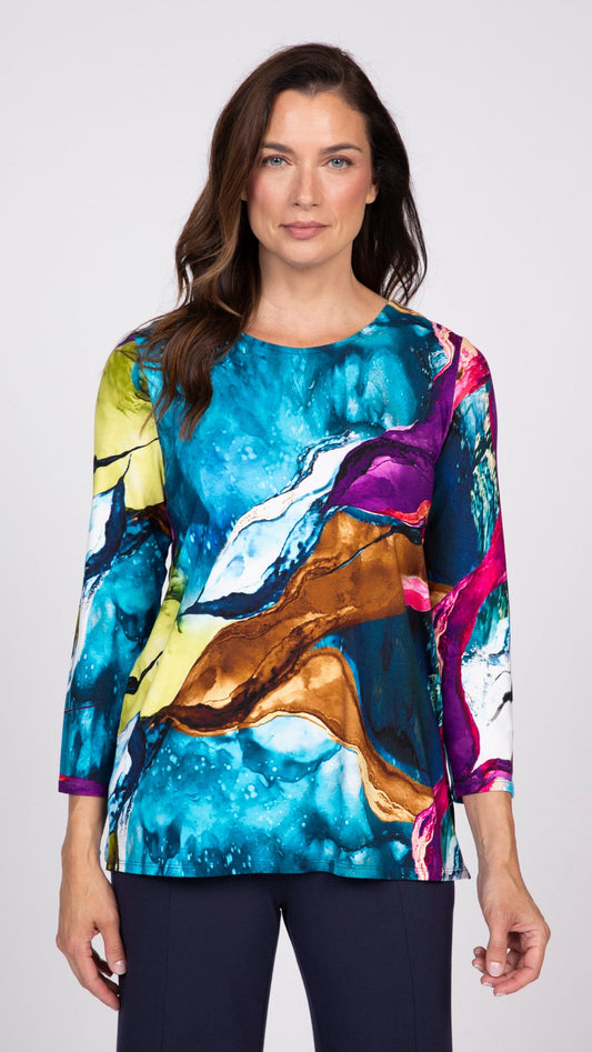 Olivia by Habitat Tees Olivia by Habitat Arthouse Knit Mystical Easy Tee 98330590 Olivia by Habitat Arthouse Knit Mystical Easy Tee