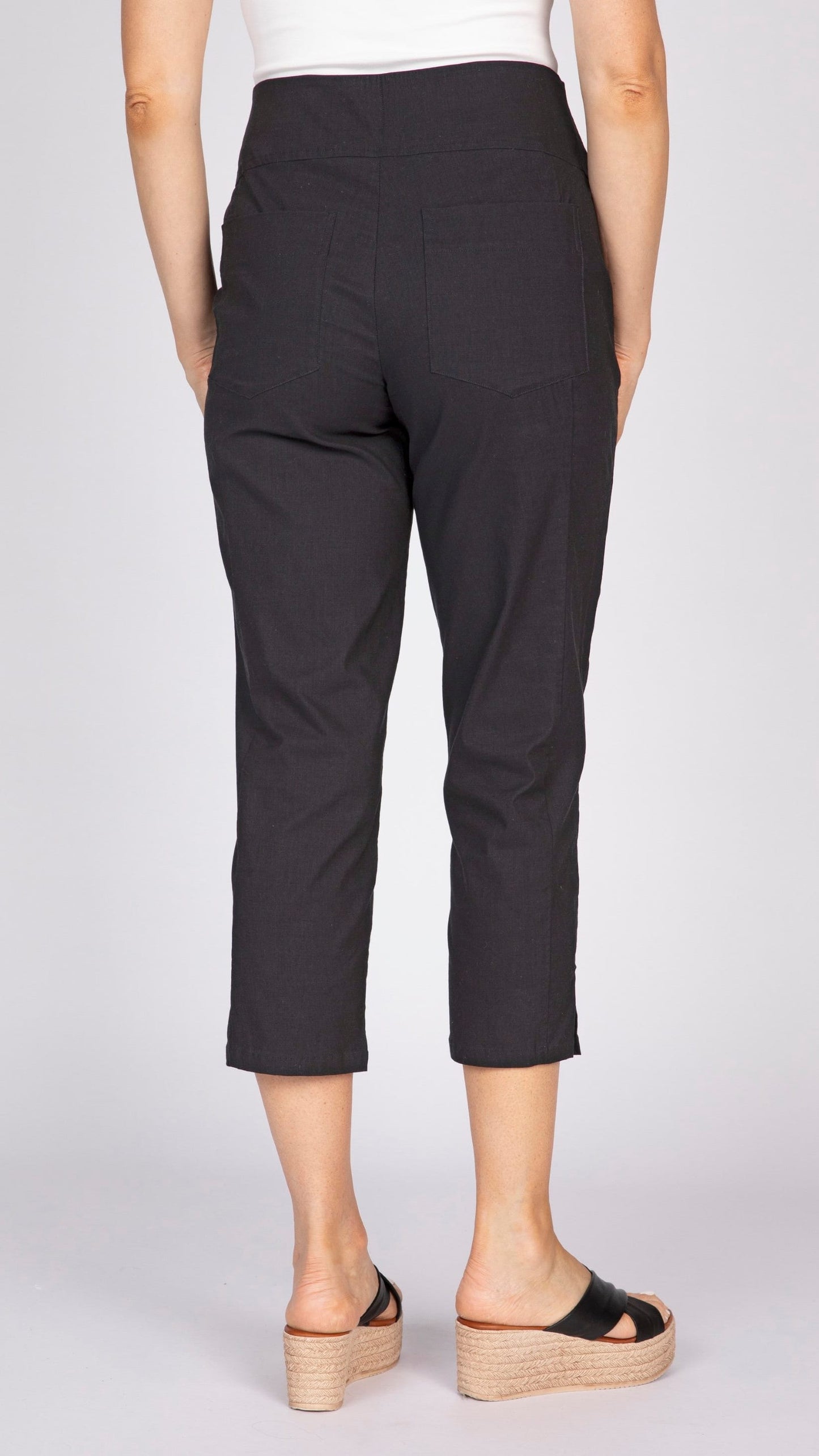 Olivia by Habitat Pants Olivia by Habitat The Woven Edit Streamline Capri - Multiple Colors Olivia by Habitat The Woven Edit Streamline Capri - Multiple Colors