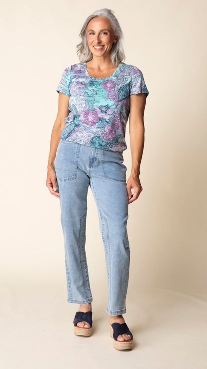 Habitat Tees Habitat Cozy Rib Spring Medley Everyday Tee Habitat Cozy Rib Spring Medley Everyday Tee