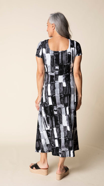 Habitat Dresses Habitat Core Travel Brushstroke Skyline Swing Dress Habitat Core Travel Brushstroke Skyline Swing Dress