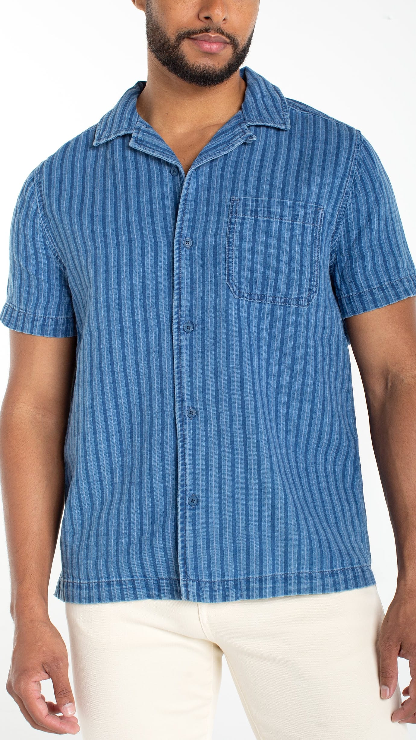 Liverpool Men's Men's Button Downs Liverpool Men's Short Sleeve Button Up Camp Shirt Liverpool Men's Short Sleeve Button Up Camp Shirt