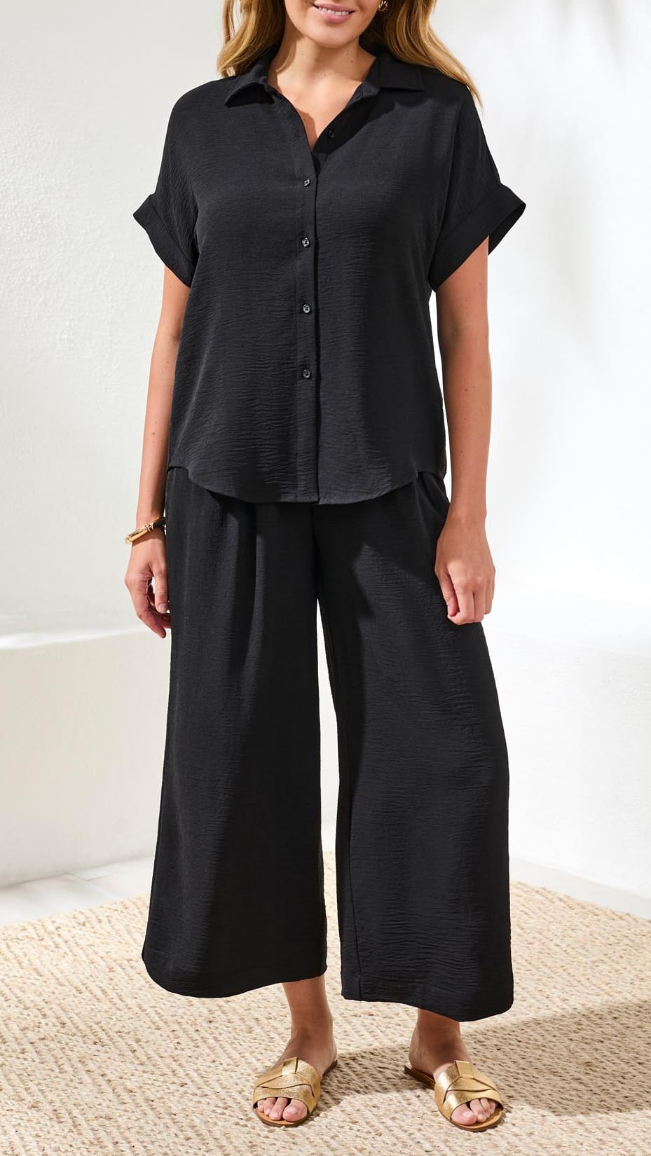 Tribal Tops Tribal Airflow Relaxed Dolman Button Down Shirt - Multiple Colors Tribal Airflow Relaxed Dolman Button Down Shirt - Multiple Colors