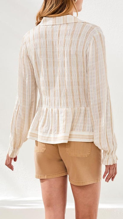 Tribal Blouses Tribal Long Sleeve Smocked Blouse Tribal Long Sleeve Smocked Blouse