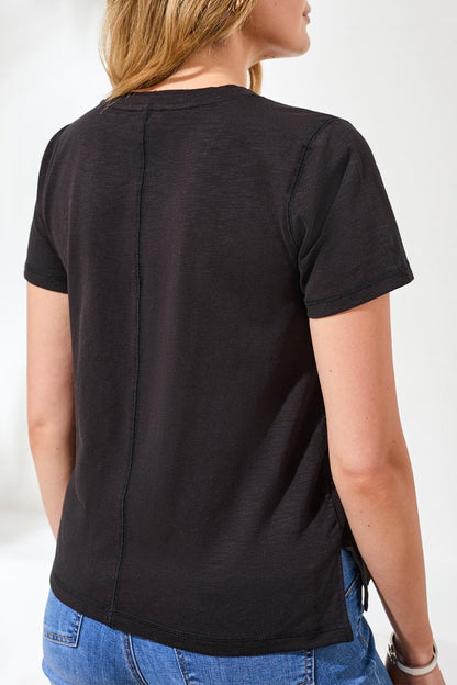 Tribal Tees Tribal Short Sleeve Double Trim Detail Tee - Multiple Colors Tribal Short Sleeve Double Trim Detail Tee - Multiple Colors