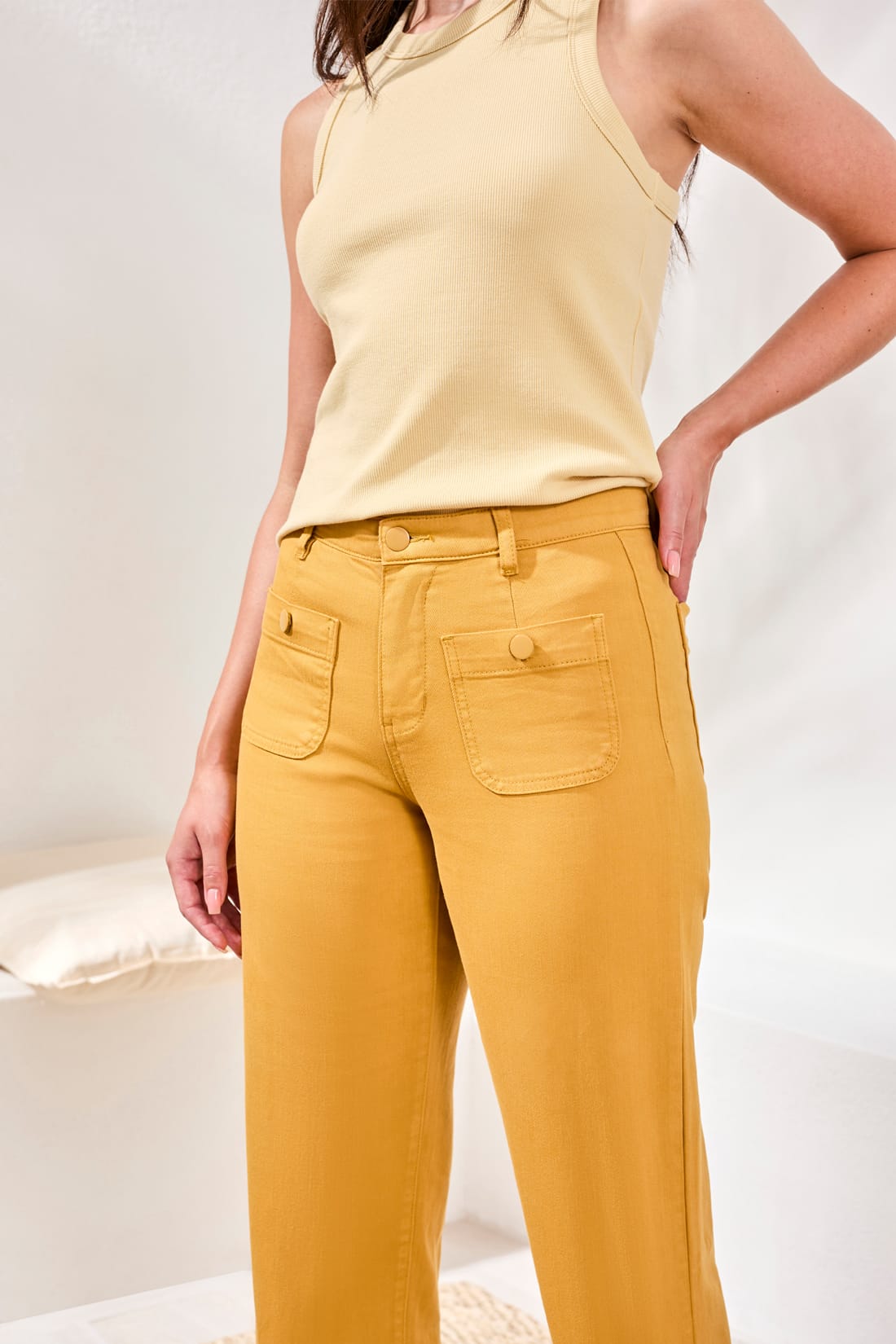 Tribal Pants Tribal Sophia Hugging Crop Palazzo Pant - Multiple Colors Tribal Sophia Hugging Crop Palazzo Pant - Multiple Colors