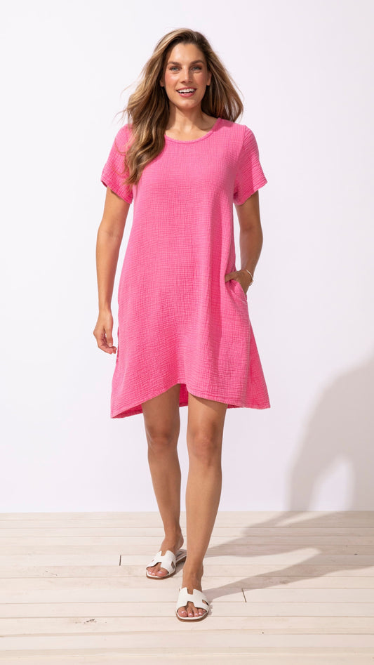 Escape by Habitat Dresses Escape Sunkissed Cotton Gauze Passport Dress - Multiple Colors Escape Sunkissed Cotton Gauze Passport Dress - Multiple Colors