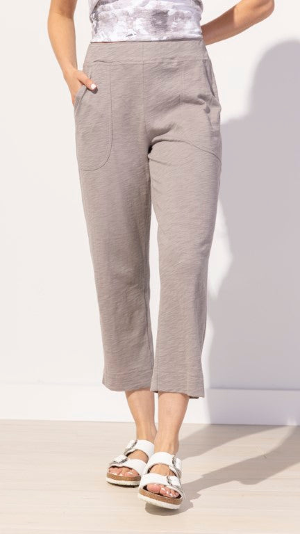 Escape Cotton Slub Pocket Capri Pant - Multiple Colors