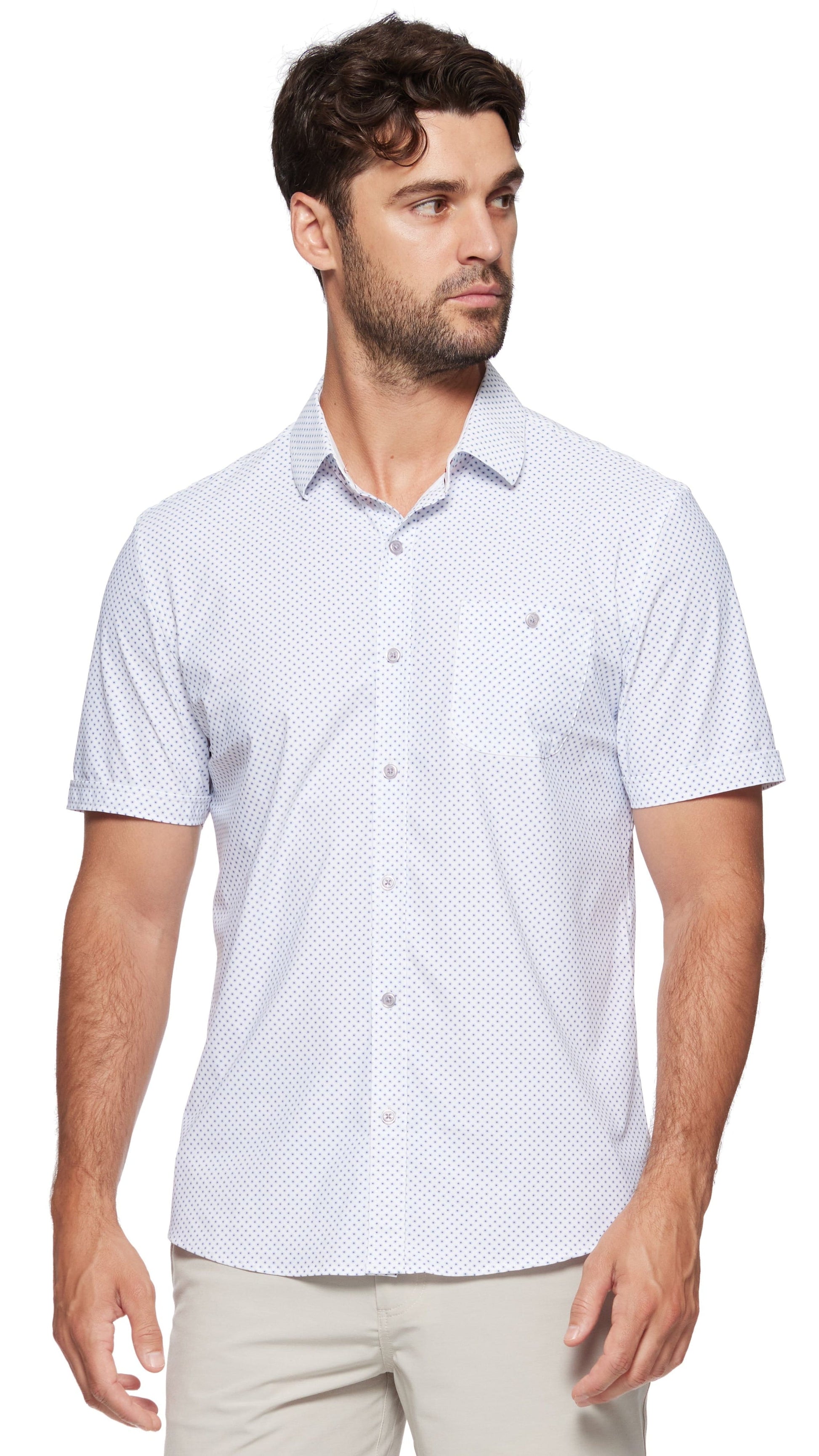 Flag & Anthem Men's Button Downs Flag & Anthem Ripley Performance Short Sleeve Shirt Flag & Anthem Ripley Performance Short Sleeve Shirt