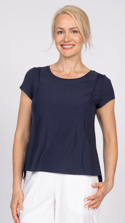 Olivia by Habitat Tees Olivia by Habitat Essential Knit Cap Sleeve Tee - Multiple Colors 99529438 Olivia by Habitat Essential Knit Cap Sleeve Tee - Multiple Colors