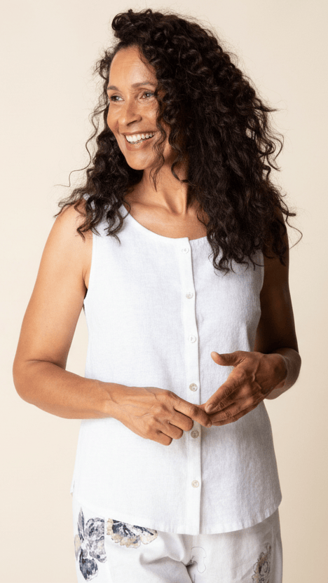 Habitat Tanks Habitat Pleat Back Button Tank - Multiple Colors 27952862 Habitat Pleat Back Button Tank - Multiple Colors