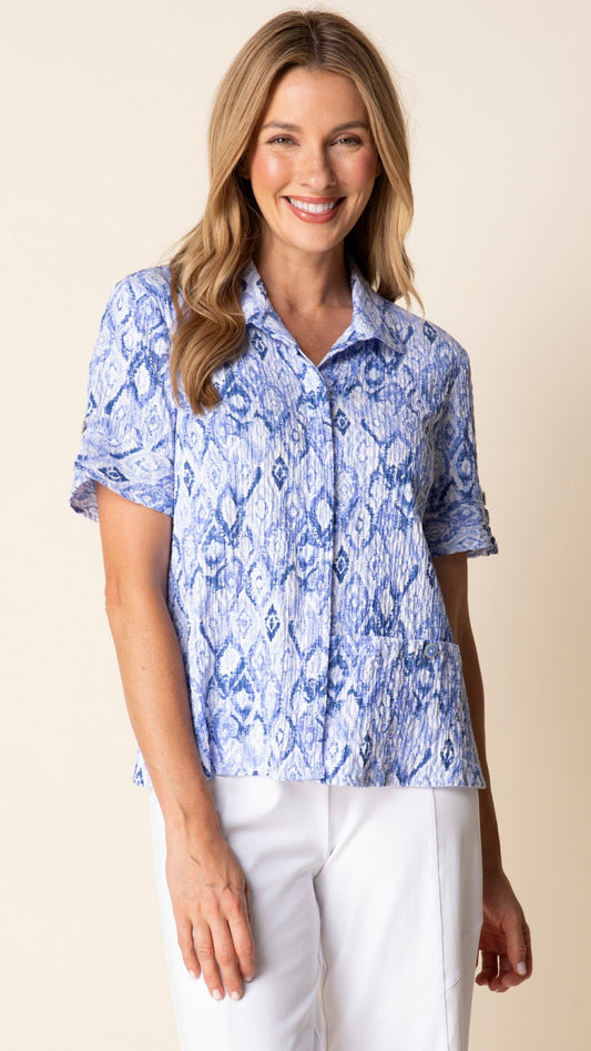 Habitat Blouses Habitat Painted Diamonds Laid Back Shirt 28566494 Habitat Painted Diamonds Laid Back Shirt