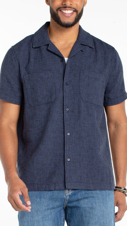 Liverpool Men's Men's Button Downs Liverpool Men's Short Sleeve Button Up Camp Shirt Liverpool Men's Short Sleeve Button Up Camp Shirt